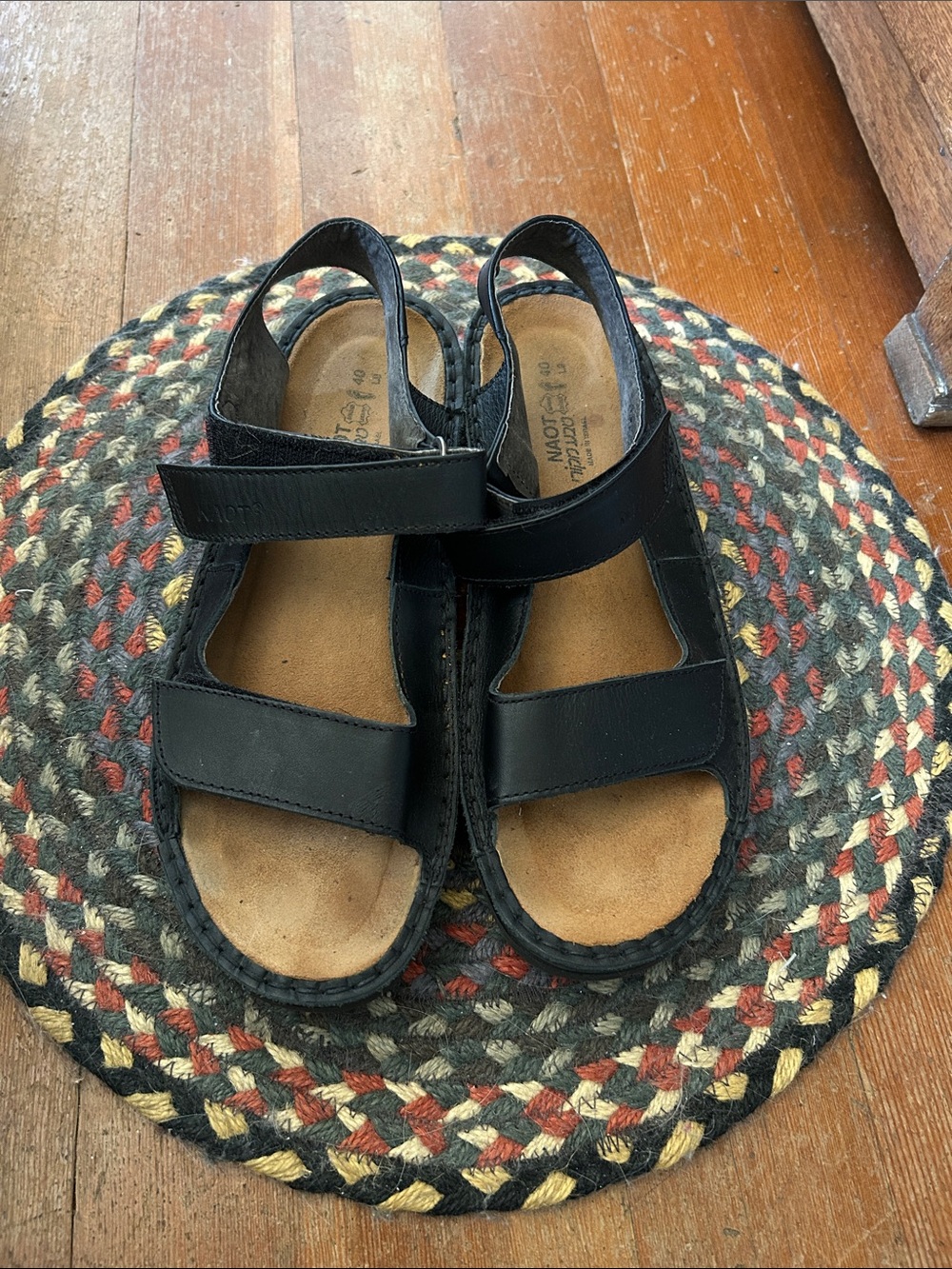 Naot black sandals